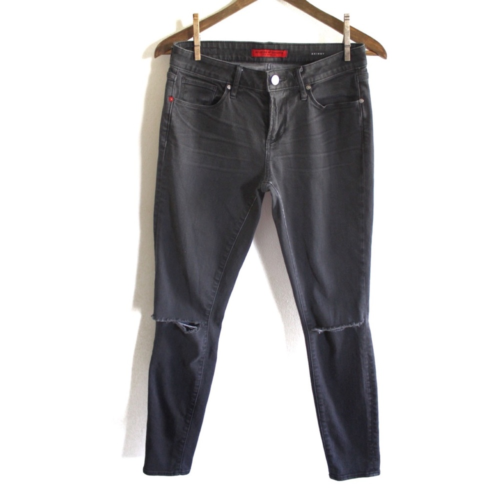 Articles of Society Skinny Black Destroyed Skinny Jeans 26 2 Preowned